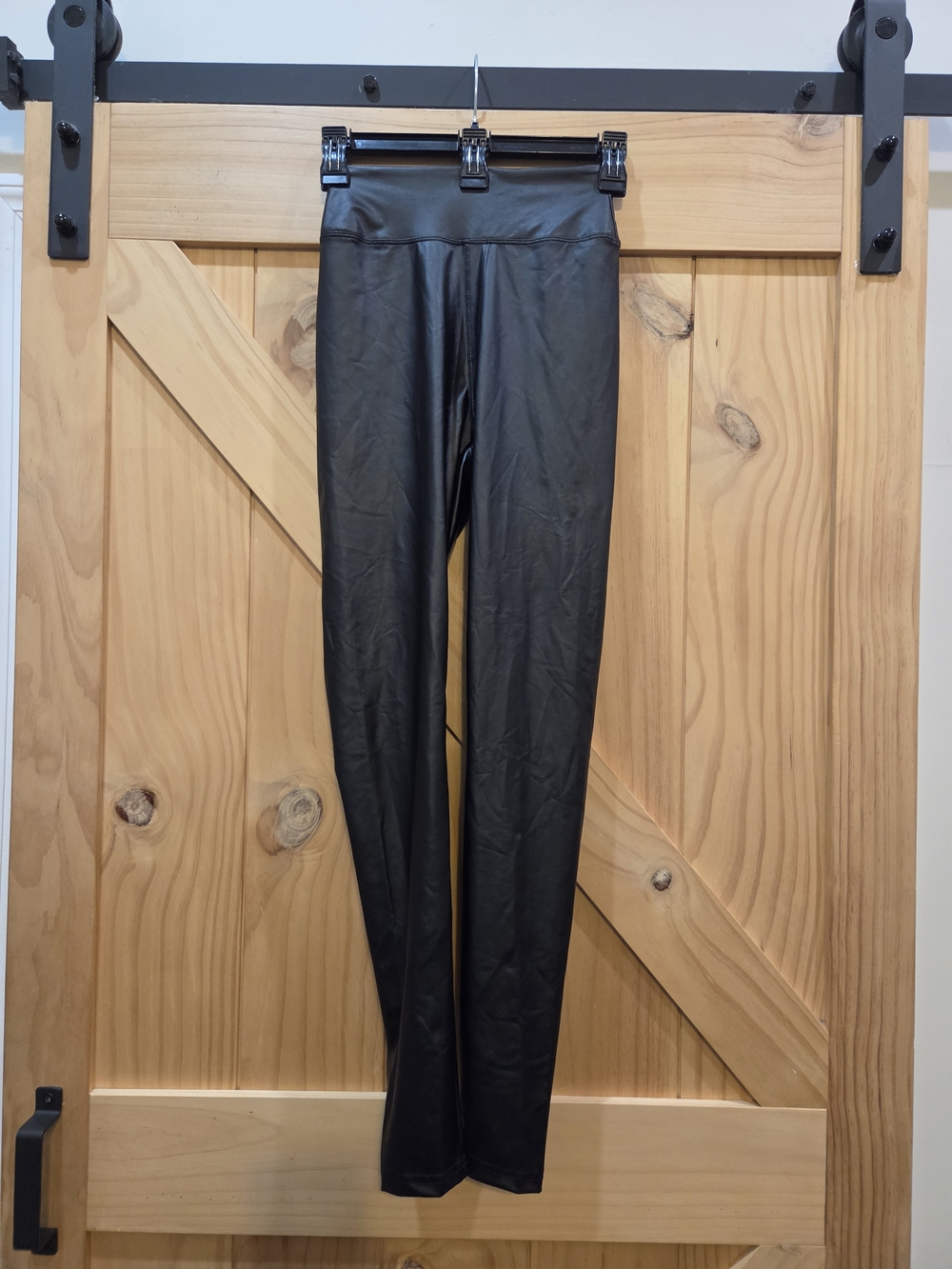NWT | Aerie Real Good High-Waist Black Faux Leather Leggings | Small